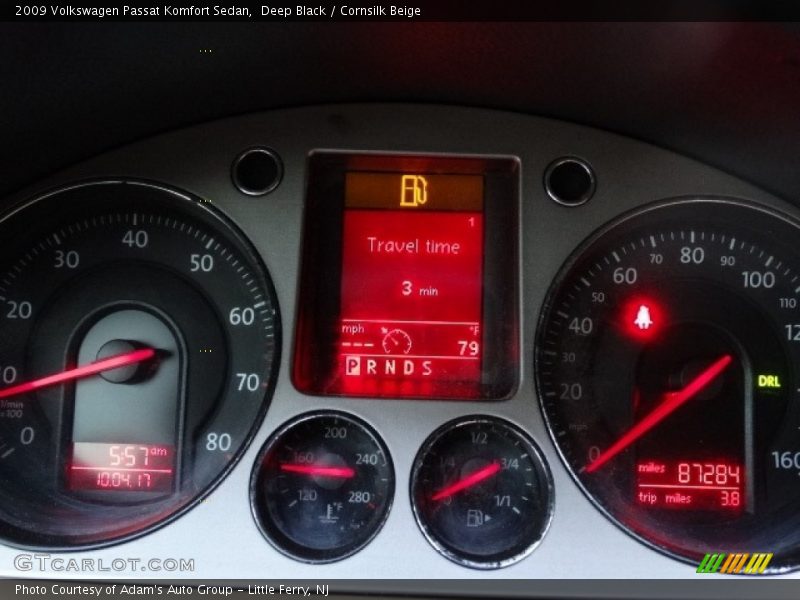 Deep Black / Cornsilk Beige 2009 Volkswagen Passat Komfort Sedan