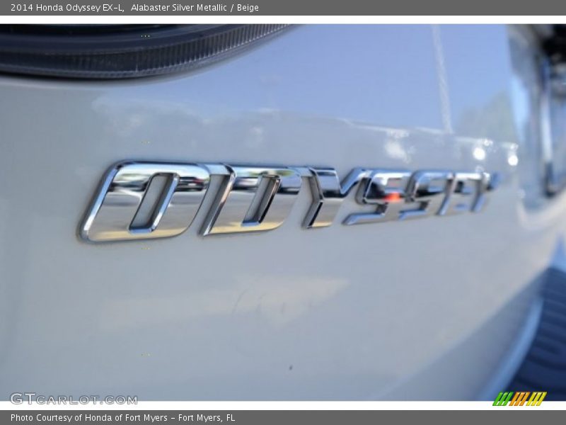 Alabaster Silver Metallic / Beige 2014 Honda Odyssey EX-L