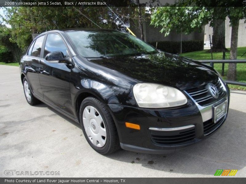 Black / Anthracite Black 2008 Volkswagen Jetta S Sedan