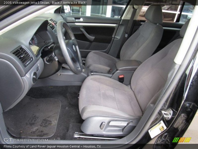 Black / Anthracite Black 2008 Volkswagen Jetta S Sedan