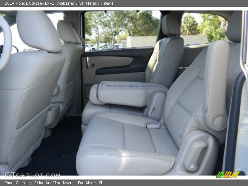 Alabaster Silver Metallic / Beige 2014 Honda Odyssey EX-L
