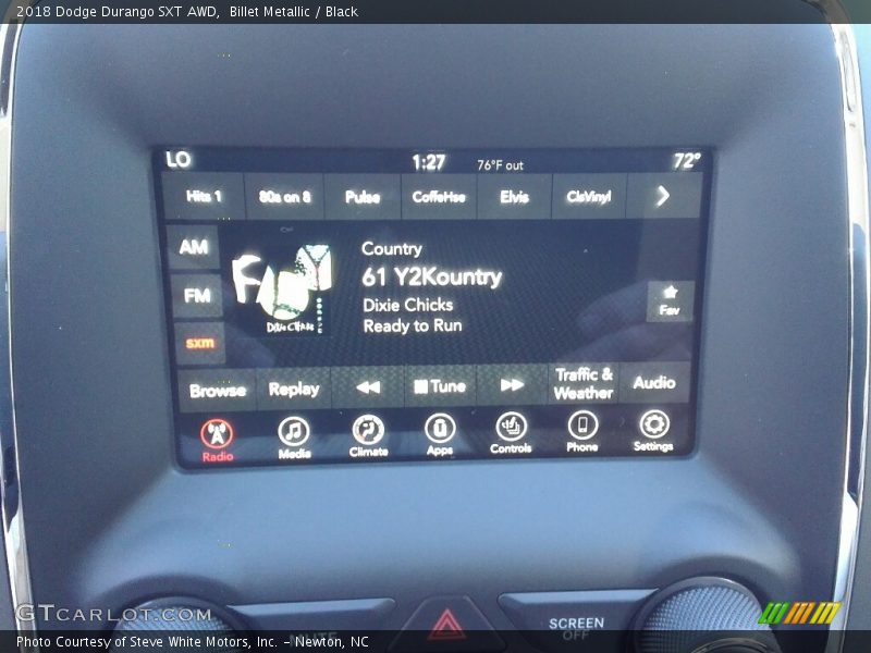 Billet Metallic / Black 2018 Dodge Durango SXT AWD