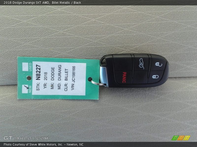 Billet Metallic / Black 2018 Dodge Durango SXT AWD