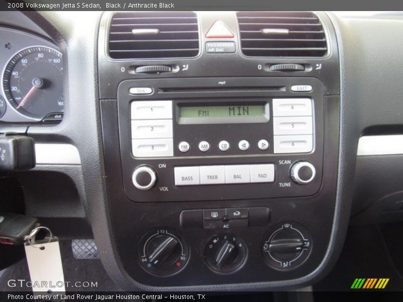 Black / Anthracite Black 2008 Volkswagen Jetta S Sedan