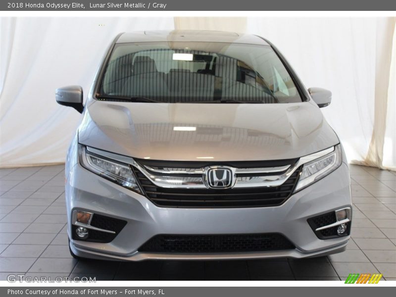 Lunar Silver Metallic / Gray 2018 Honda Odyssey Elite