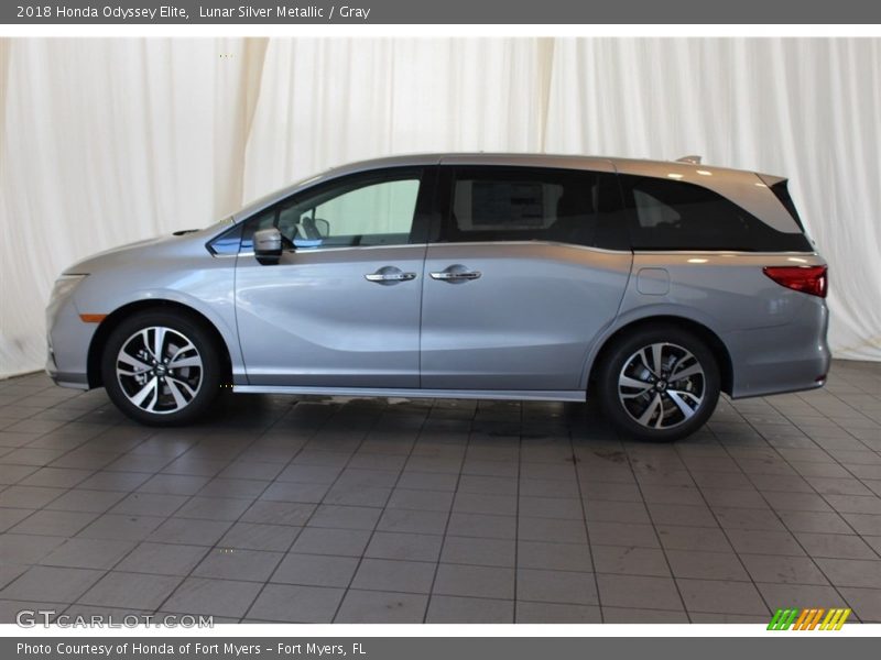 Lunar Silver Metallic / Gray 2018 Honda Odyssey Elite