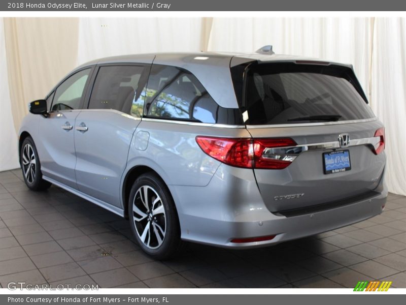 Lunar Silver Metallic / Gray 2018 Honda Odyssey Elite