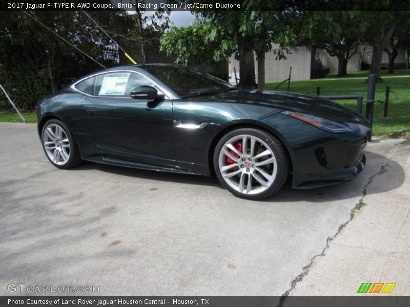 British Racing Green / Jet/Camel Duotone 2017 Jaguar F-TYPE R AWD Coupe