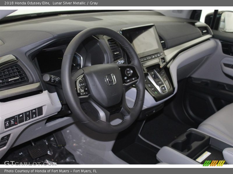 Lunar Silver Metallic / Gray 2018 Honda Odyssey Elite