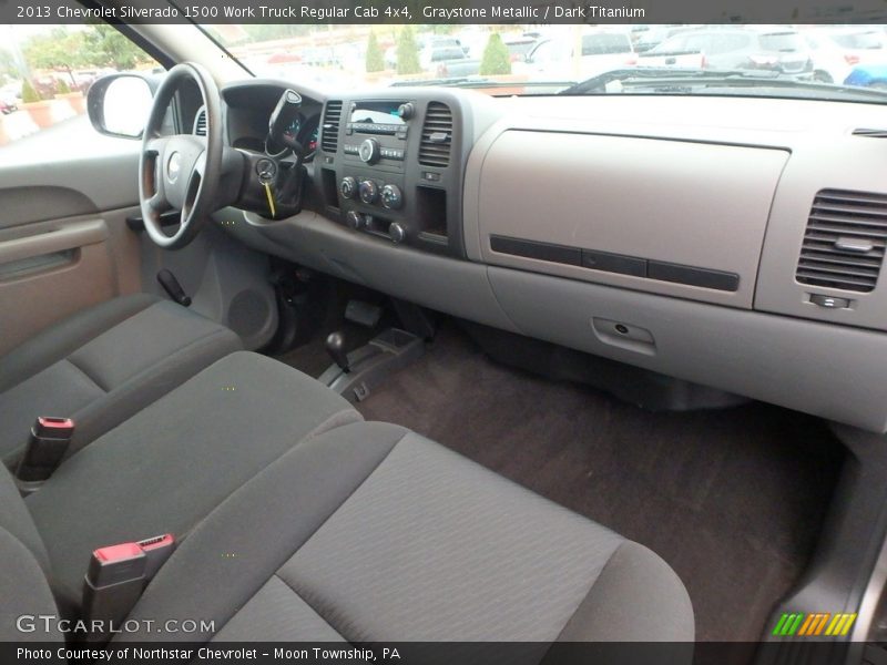 Graystone Metallic / Dark Titanium 2013 Chevrolet Silverado 1500 Work Truck Regular Cab 4x4