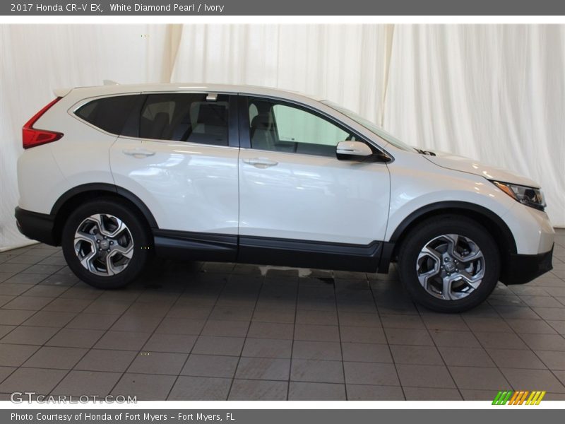 White Diamond Pearl / Ivory 2017 Honda CR-V EX