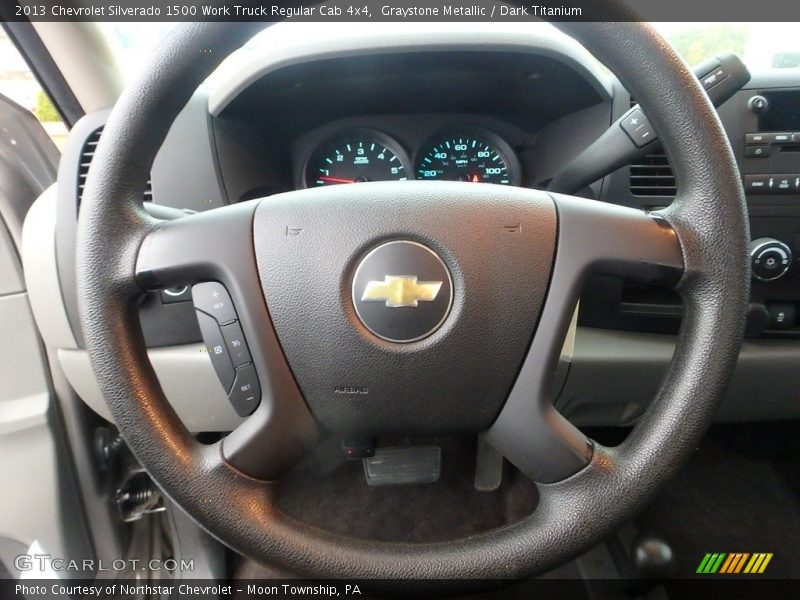 Graystone Metallic / Dark Titanium 2013 Chevrolet Silverado 1500 Work Truck Regular Cab 4x4