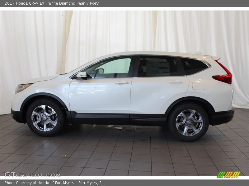 White Diamond Pearl / Ivory 2017 Honda CR-V EX