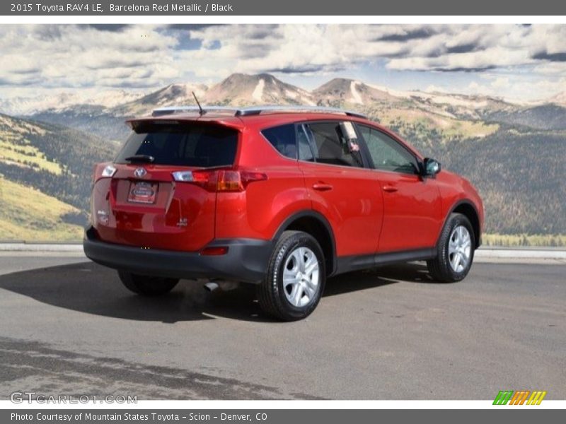 Barcelona Red Metallic / Black 2015 Toyota RAV4 LE