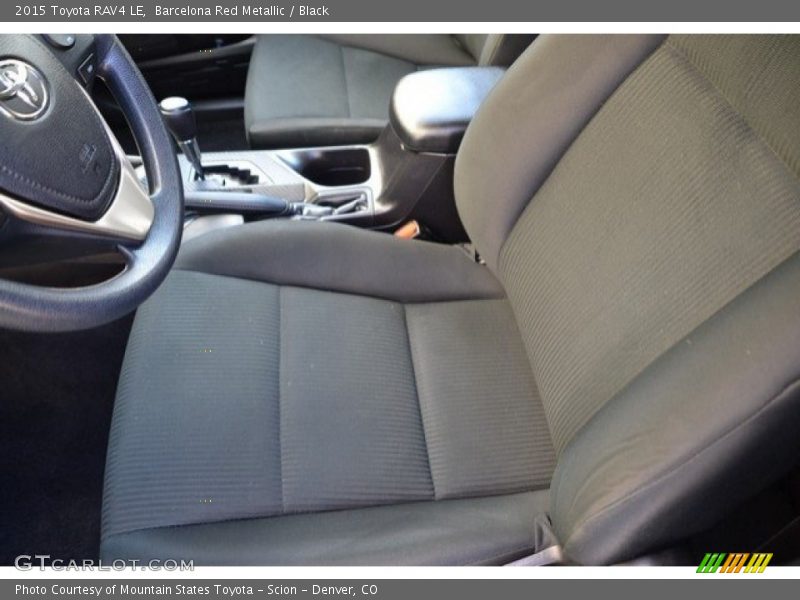 Barcelona Red Metallic / Black 2015 Toyota RAV4 LE