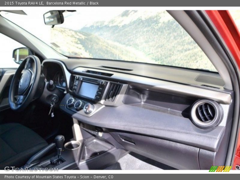 Barcelona Red Metallic / Black 2015 Toyota RAV4 LE