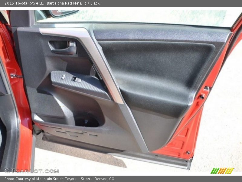 Barcelona Red Metallic / Black 2015 Toyota RAV4 LE