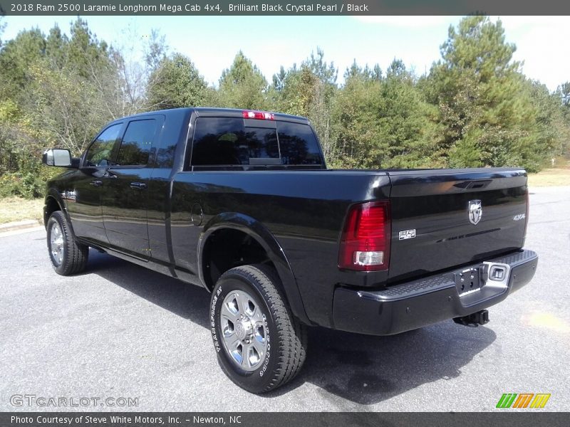 Brilliant Black Crystal Pearl / Black 2018 Ram 2500 Laramie Longhorn Mega Cab 4x4