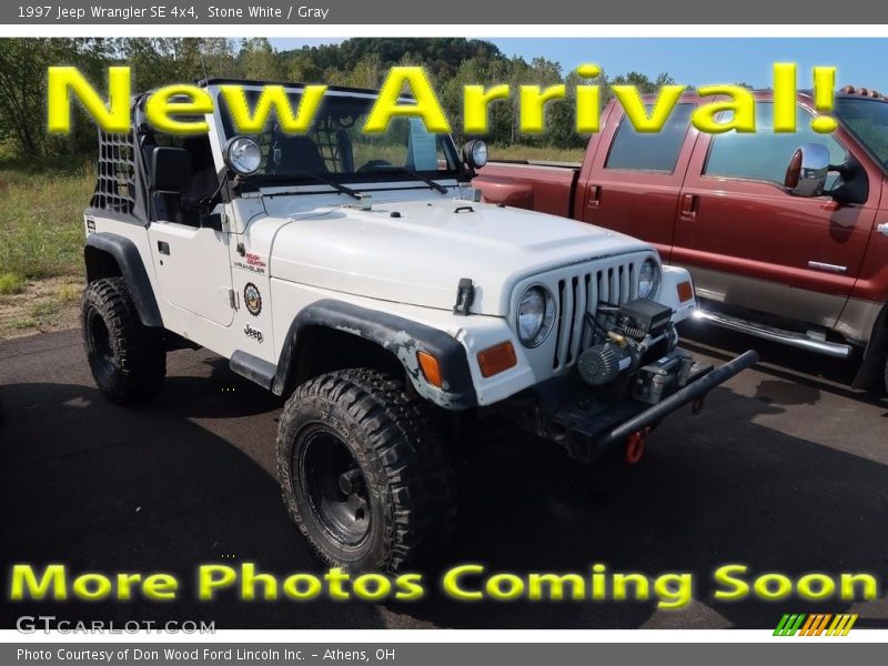 Stone White / Gray 1997 Jeep Wrangler SE 4x4