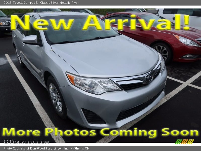 Classic Silver Metallic / Ash 2013 Toyota Camry LE