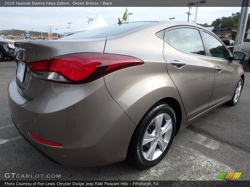 Desert Bronze / Black 2016 Hyundai Elantra Value Edition