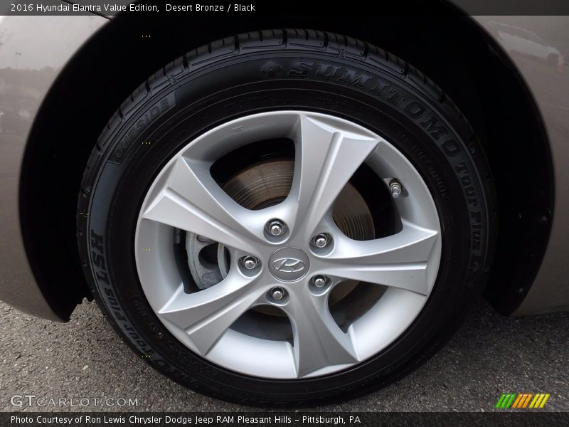 Desert Bronze / Black 2016 Hyundai Elantra Value Edition