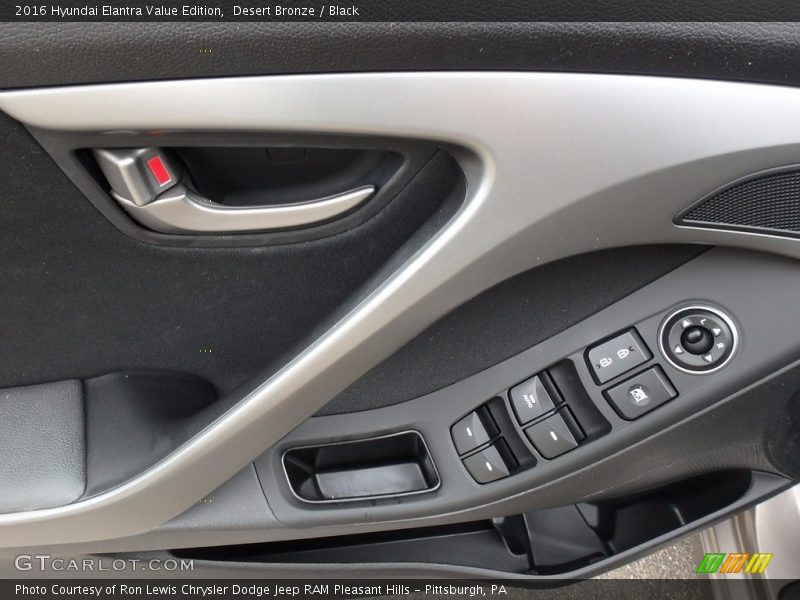 Desert Bronze / Black 2016 Hyundai Elantra Value Edition