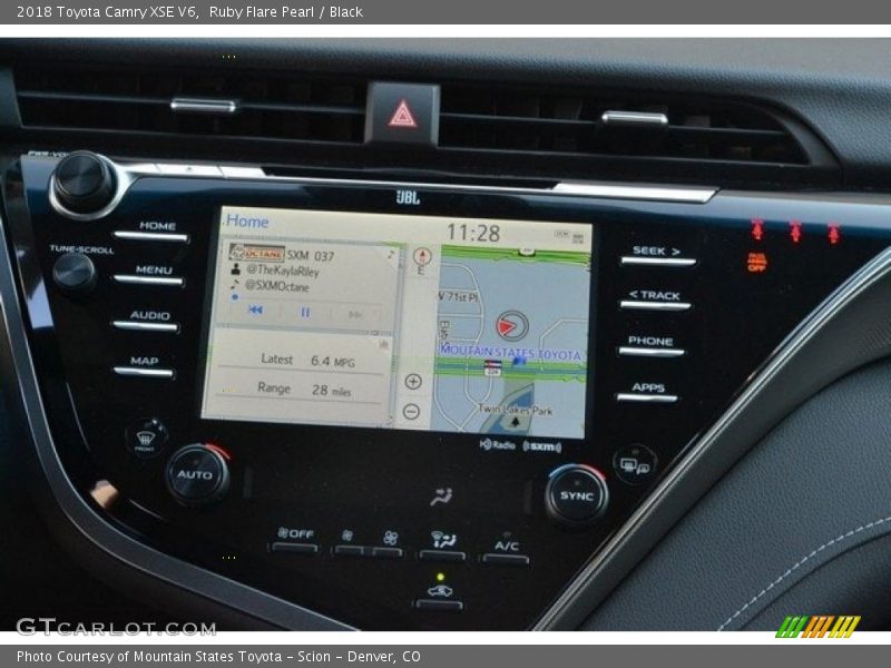 Ruby Flare Pearl / Black 2018 Toyota Camry XSE V6