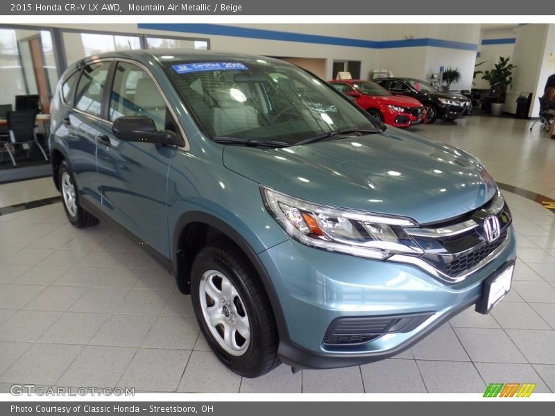 Mountain Air Metallic / Beige 2015 Honda CR-V LX AWD