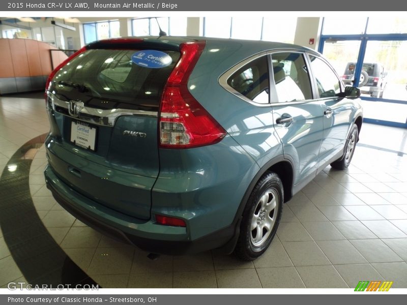 Mountain Air Metallic / Beige 2015 Honda CR-V LX AWD