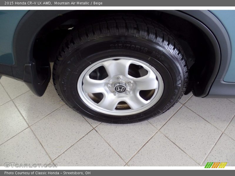 Mountain Air Metallic / Beige 2015 Honda CR-V LX AWD