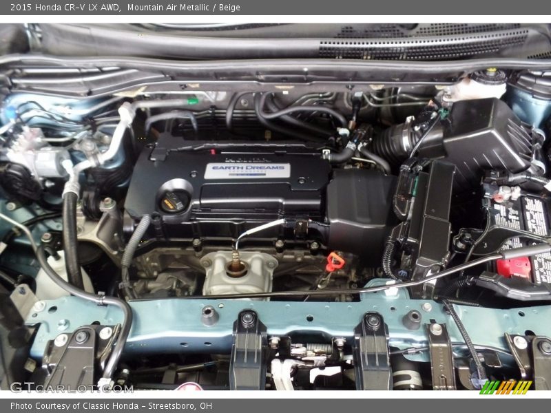 Mountain Air Metallic / Beige 2015 Honda CR-V LX AWD