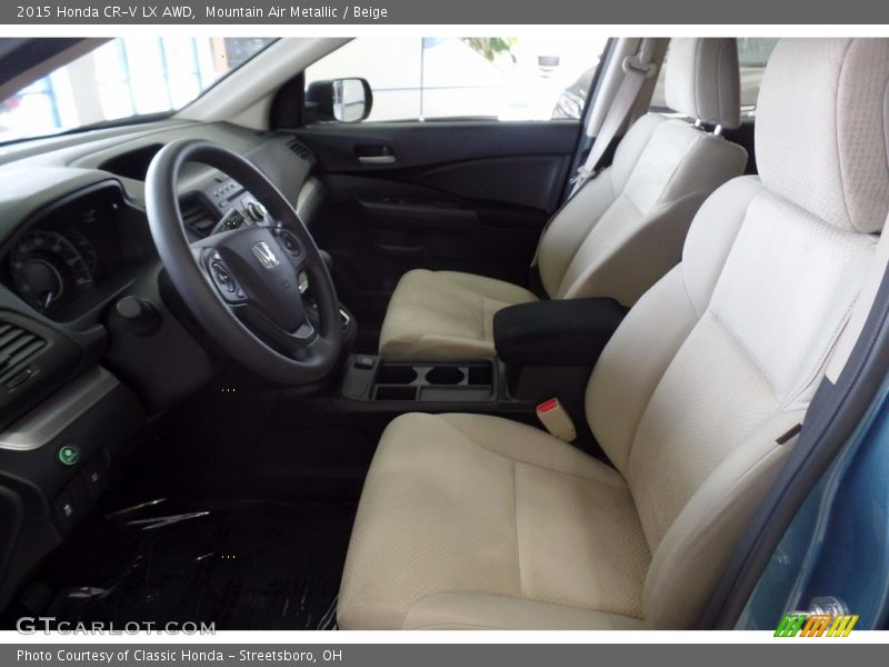 Mountain Air Metallic / Beige 2015 Honda CR-V LX AWD