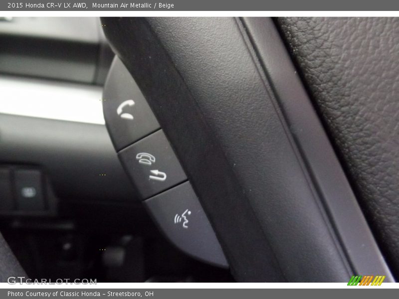 Mountain Air Metallic / Beige 2015 Honda CR-V LX AWD