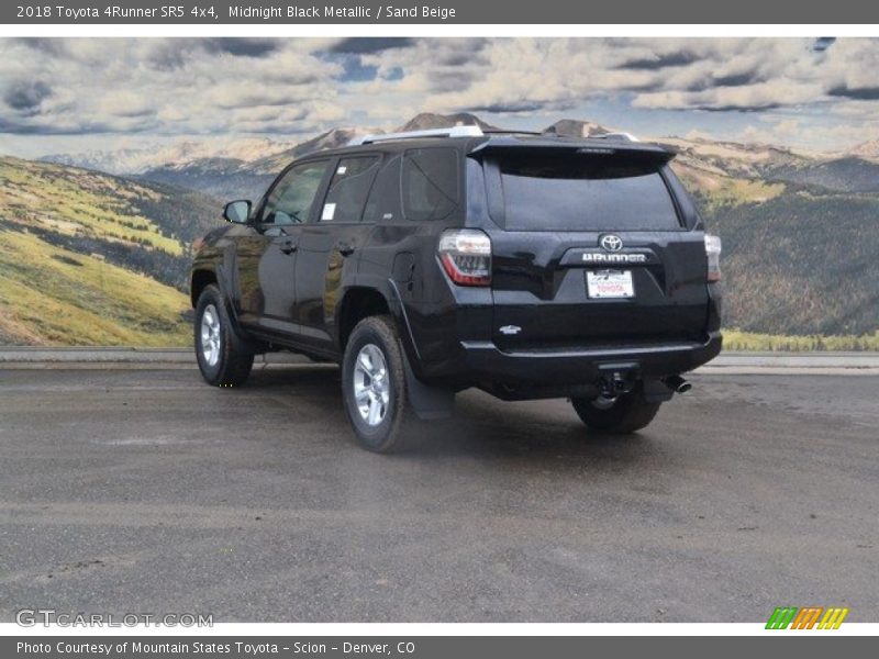 Midnight Black Metallic / Sand Beige 2018 Toyota 4Runner SR5 4x4