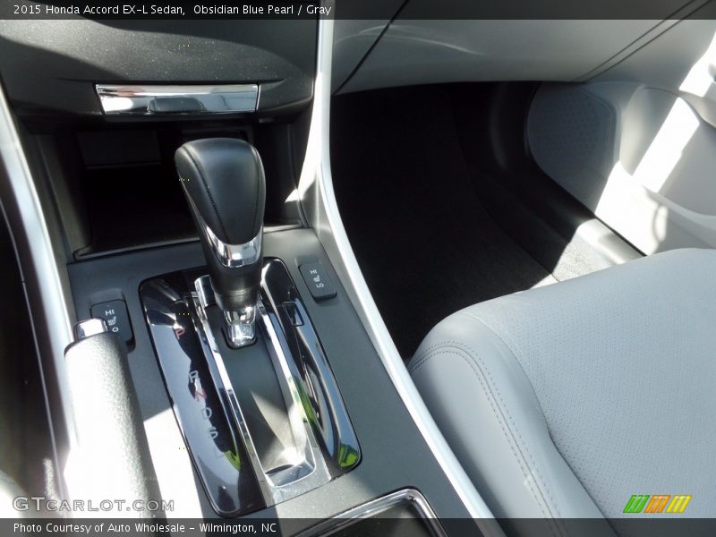 Obsidian Blue Pearl / Gray 2015 Honda Accord EX-L Sedan