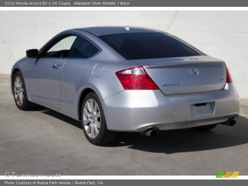 Alabaster Silver Metallic / Black 2010 Honda Accord EX-L V6 Coupe