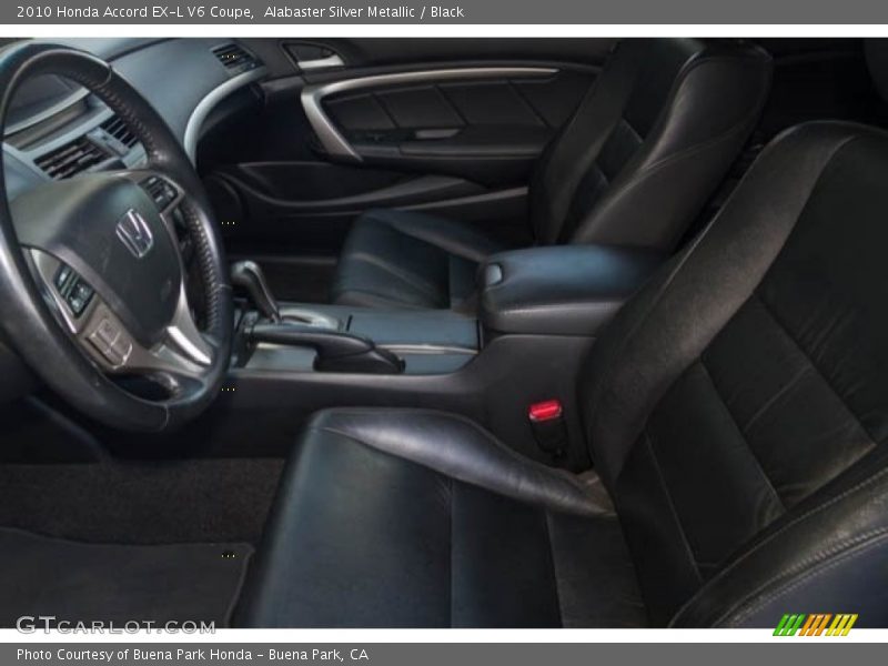 Alabaster Silver Metallic / Black 2010 Honda Accord EX-L V6 Coupe