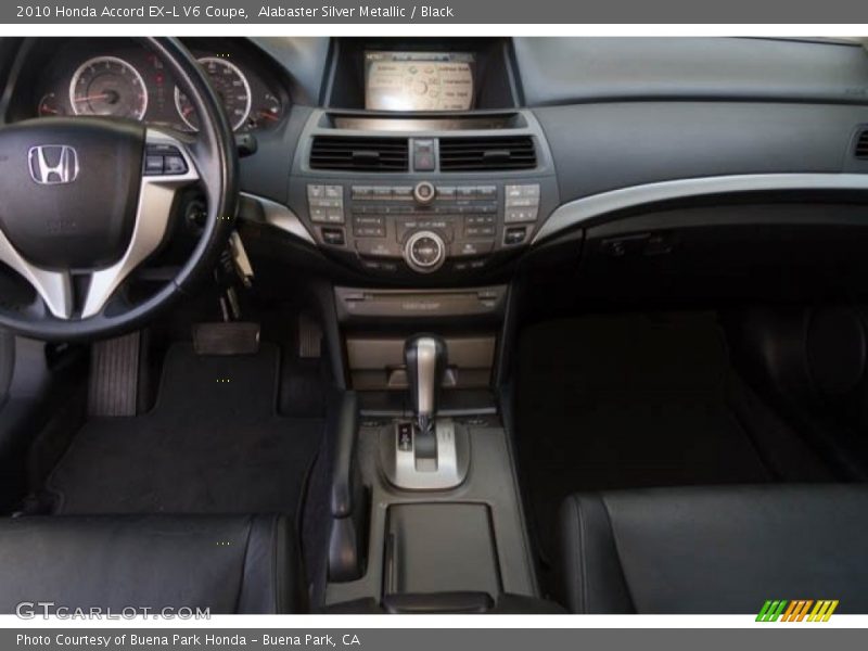 Alabaster Silver Metallic / Black 2010 Honda Accord EX-L V6 Coupe
