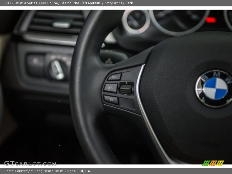 Melbourne Red Metallic / Ivory White/Black 2017 BMW 4 Series 440i Coupe