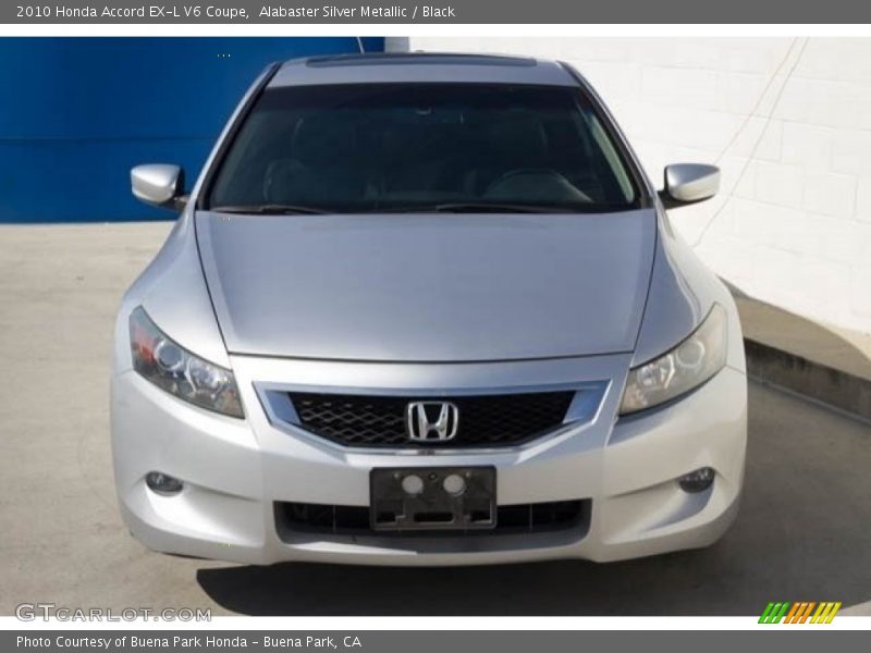 Alabaster Silver Metallic / Black 2010 Honda Accord EX-L V6 Coupe