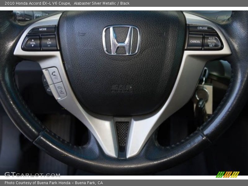 Alabaster Silver Metallic / Black 2010 Honda Accord EX-L V6 Coupe