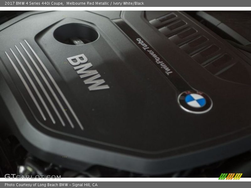 Melbourne Red Metallic / Ivory White/Black 2017 BMW 4 Series 440i Coupe