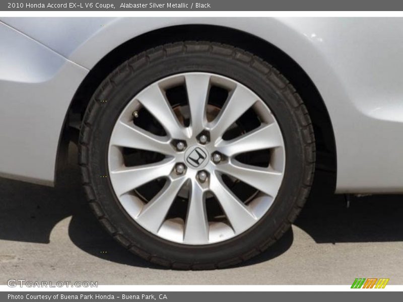 Alabaster Silver Metallic / Black 2010 Honda Accord EX-L V6 Coupe
