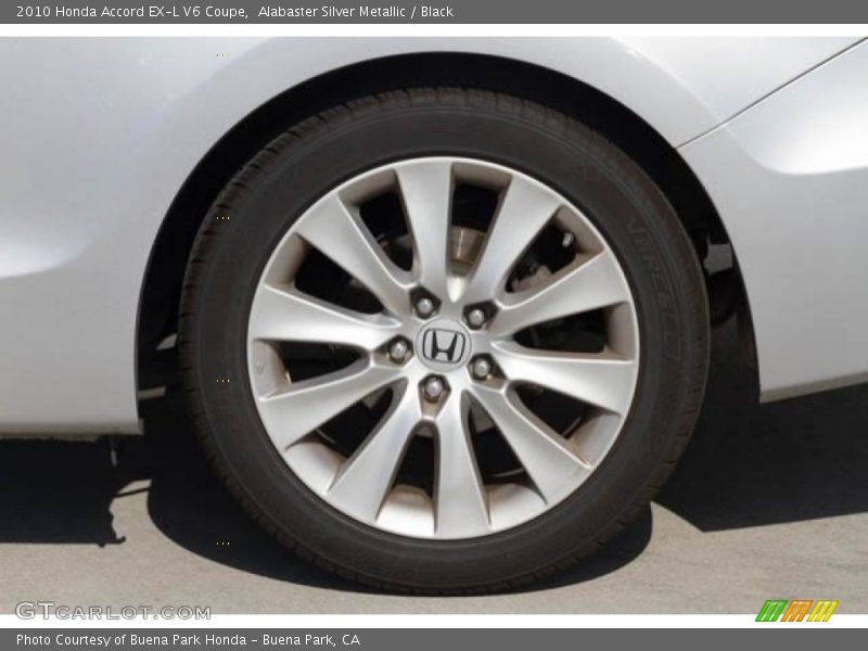 Alabaster Silver Metallic / Black 2010 Honda Accord EX-L V6 Coupe