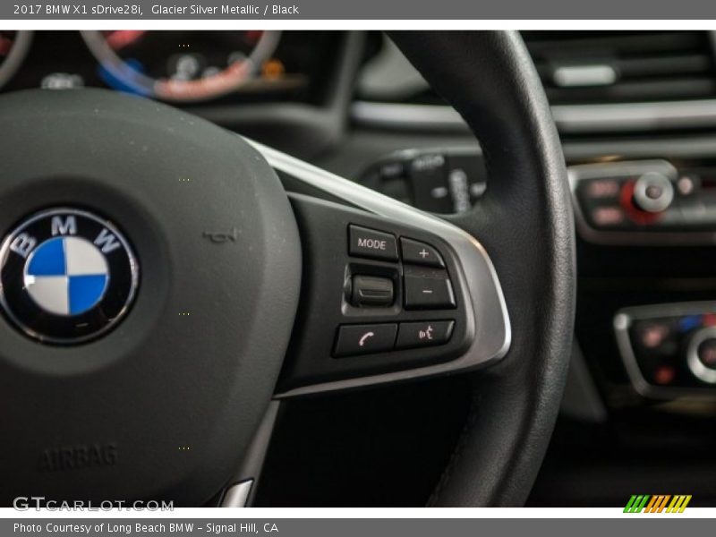Glacier Silver Metallic / Black 2017 BMW X1 sDrive28i