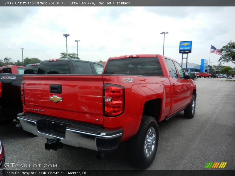 Red Hot / Jet Black 2017 Chevrolet Silverado 2500HD LT Crew Cab 4x4