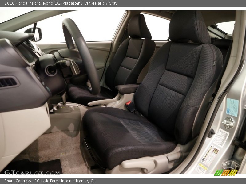 Alabaster Silver Metallic / Gray 2010 Honda Insight Hybrid EX