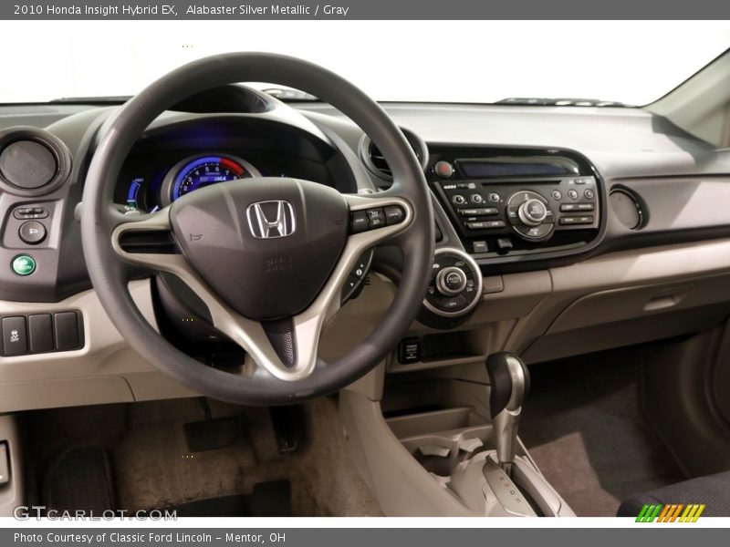 Alabaster Silver Metallic / Gray 2010 Honda Insight Hybrid EX