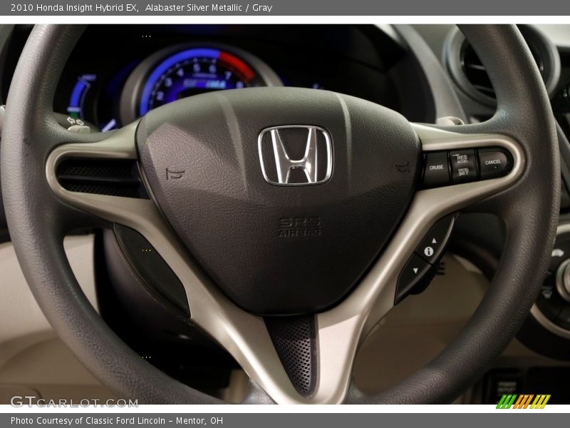 Alabaster Silver Metallic / Gray 2010 Honda Insight Hybrid EX